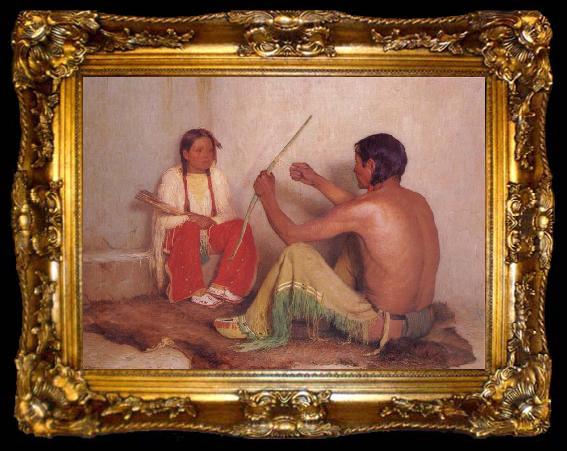 framed  Sharp Joseph Henry The Broken Bow or father and son, ta009-2